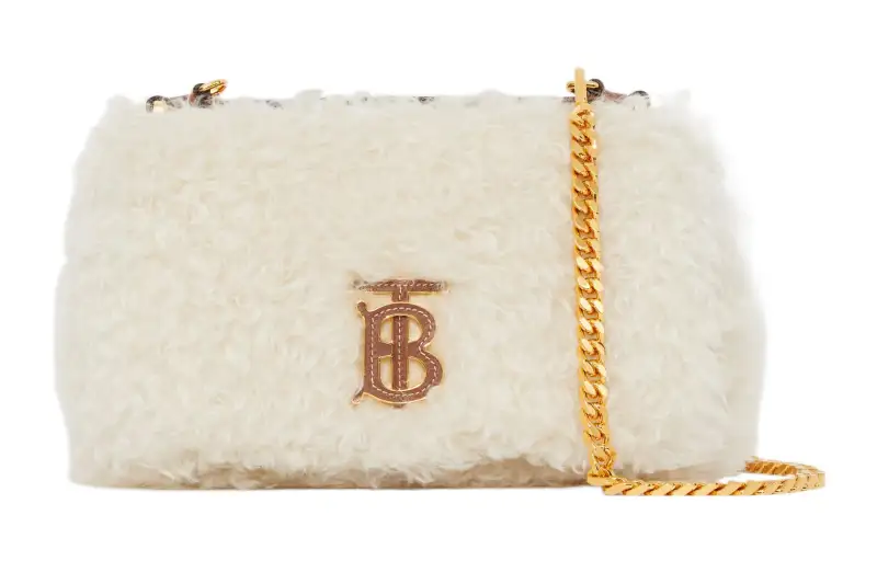 Burberry Lola Mohair Blend Crossbody Bags Small Women's