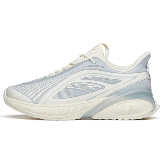 ANTA C37 2.0 Running Shoes Men Low-Top Light Beige White/Cloud Gray