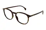 GUCCI Plate Square Prescription Glasses Unisex Tortoiseshell