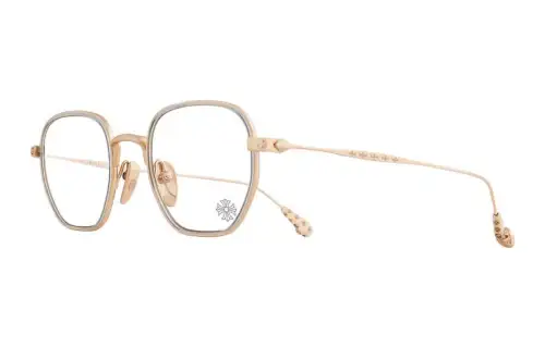 Chrome Hearts Prescription Glasses Unisex Gold