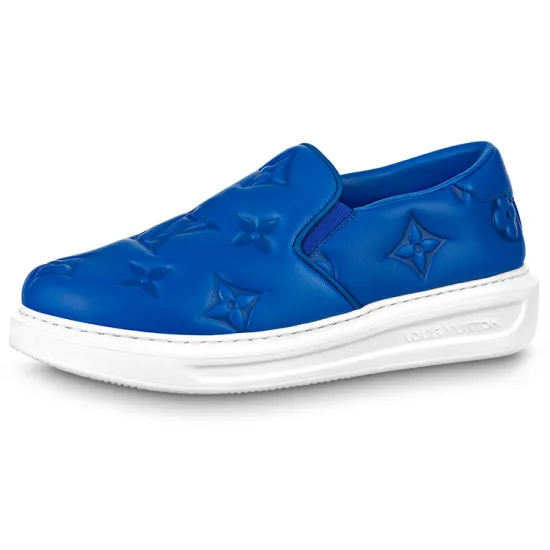 LOUIS VUITTON Beverly Hills Casual Shoes Men Low-Top Blue