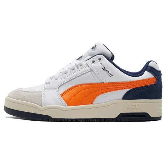 PUMA Slipstream Low Retro White Vibrant Orange
