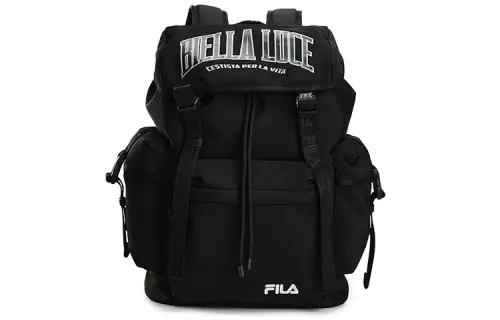 FILA FUSION Fabric Backpack Regular Unisex Black