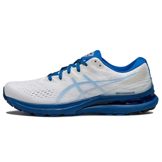 Asics Gel-Kayano 28 Running Shoes Men Low-top White/Royal Blue