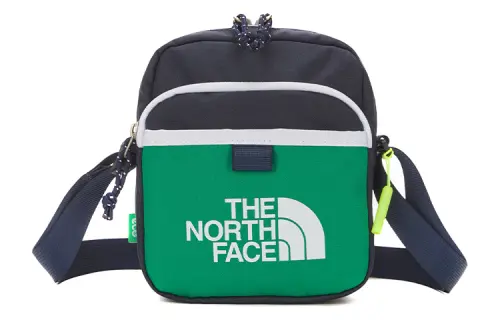 THE NORTH FACE 1.7L Shoulder Bag, Crossbody Bag, Outdoor Bag Polyester Green & Blue Color Block Men's