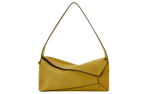 LOEWE Puzzle Hobo Bag In Nappa Calfskin Ochre
