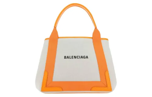 Balenciaga Cotton Canvas Handbag Women's Beige