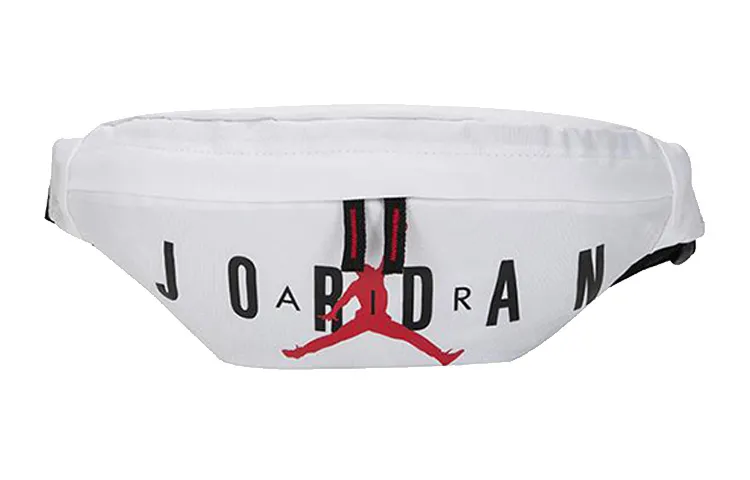 Jordan Polyester One Shoulder Crossbody Sling Bag, Fanny Pack Regular Unisex White