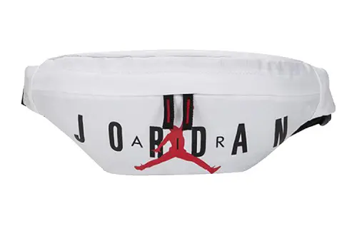 Jordan Polyester One Shoulder Crossbody Sling Bag, Fanny Pack Regular Unisex White