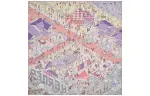 HERMES Silk Scarves Women's Purple