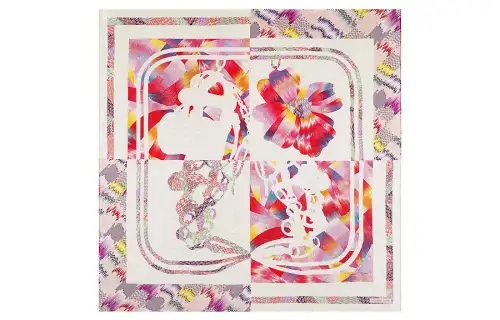 HERMES Scarves Women's Red/Purple