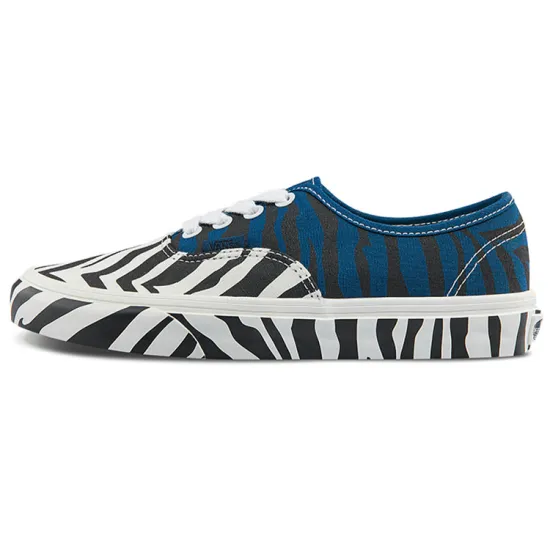 Vans Authentic Skateboarding Shoes Unisex Low-top White/Black/Blue