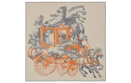HERMES Royal Scarves Unisex Multicolor