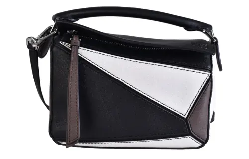 LOEWE Puzzle Cow Leather Puzzle Bag, Geometric Bag, Portable Crossbody Bag, Shoulder Bag Mini Women's