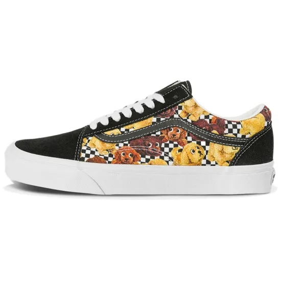 Vans Old Skool Skateboarding Shoes Unisex Low-top Black/White Checkerboard