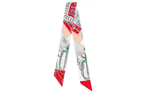 HERMES Silk Scarves Women's Red