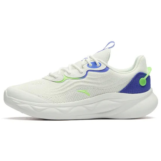 ANTA Running Shoes Men Low-Top Ivory White/Mysterious Purple