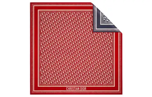 DIOR Scarves Women's Red/Marine Blue