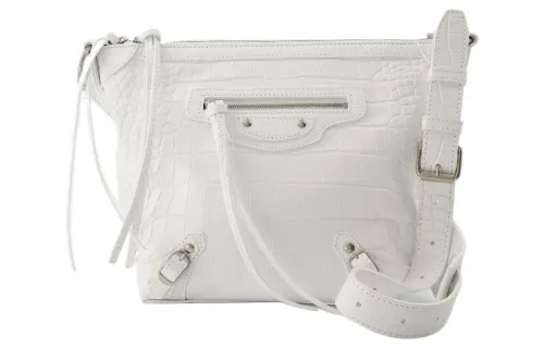 Balenciaga Calfskin Crossbody Bags Women's White