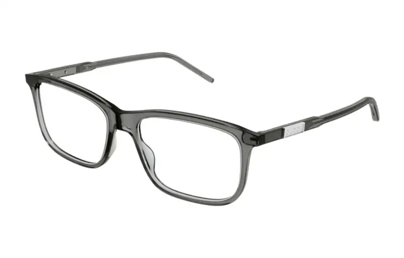 GUCCI Square Eyeglass Frames Men's Gray