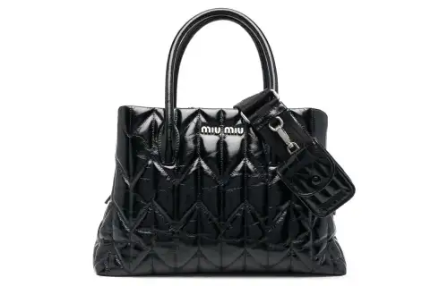 MIU MIU Leather Handbag Women's