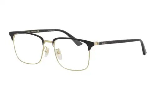 GUCCI Frame Series Alloy Square Prescription Glasses Men's Black