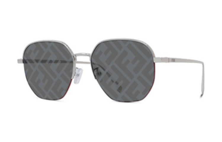 Солнцезащитные очки Fendi (серебряные)