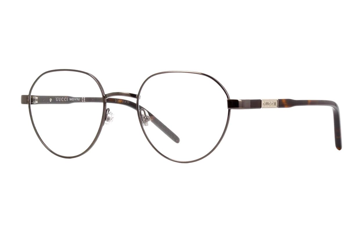 Мужские очки Gucci Round Metal (серебряные)