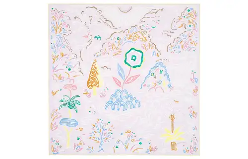 HERMES Scarves Women's Light Pink