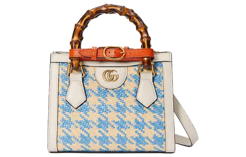 GUCCI Diana Leather Tote Bag, Handbag Mini Women's
