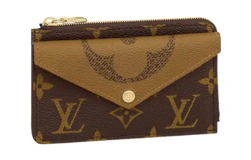 LOUIS VUITTON Card Holder Recto Reverso Monogram Reverse Brown