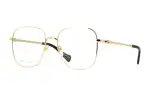 GUCCI Square Eyeglass Frames Unisex Bright Gold