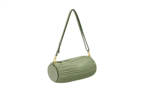 LOEWE Bracelet Cow Leather Portable Crossbody Bag, Shoulder Bag Women's Green