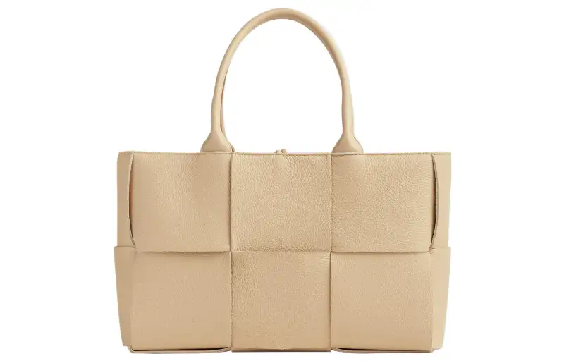 Bottega Veneta ARCO Calfskin Tote Bag, Shoulder Bag, Crossbody Bag, Handbag Small Women's Almond
