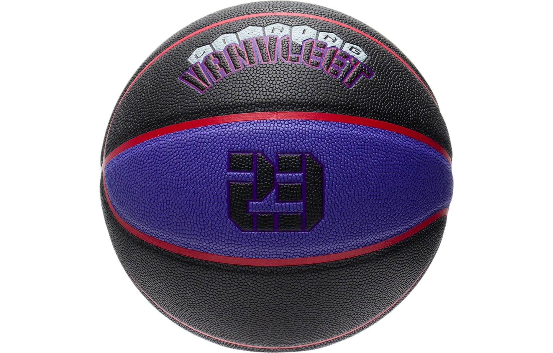 Li Ning Professional Competition Collection Pu Basketball Black Purple Size 7 Training Unisex