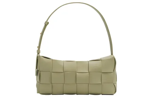 Bottega Veneta Brick Cassette Shoulder Bag Travertine