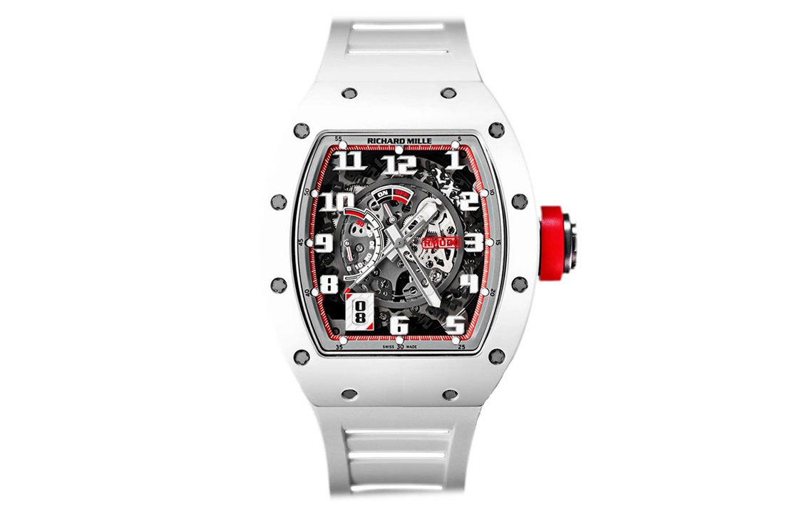 RICHARD MILLE Richard Mille manual mechanical movement Richard Mille men's watch Swiss watch 50*42.70mm black dial ceramic case rubber strap
