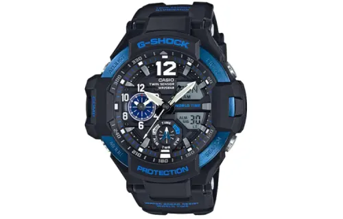 CASIO Men MASTER OF G-AIR Series Black Watch GA-1100-2BER
