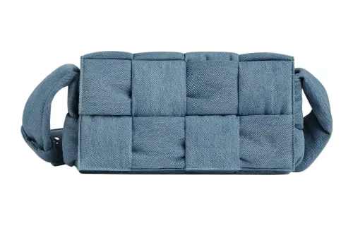 Bottega Veneta CASSETTE Cotton Sling Bag One Shoulder Crossbody Fanny Pack Medium Men's Indigo Washed