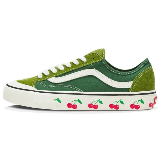 Vans Style 36 Skateboarding Shoes Unisex Low-top Green