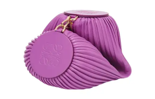 LOEWE Bracelet Napa Lambskin Three in One Shoulder Bag Women's Bright Purple