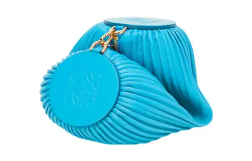 LOEWE Bracelet Cow Leather 3 in 1 Wrist Bag Women's Blue