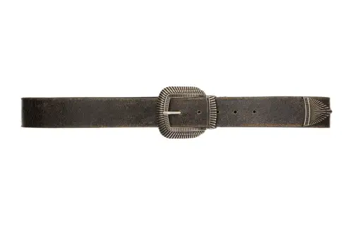Golden Goose Engraved-buckle Belt
