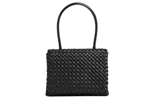 Bottega Veneta Patti Sheepskin Handbag Women's Black