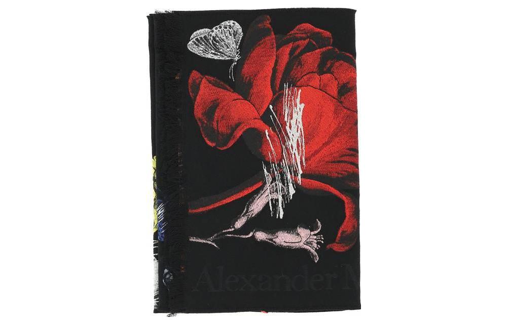 Шарф Alexander McQueen (черный)