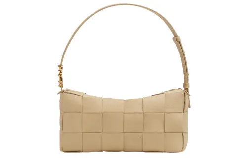 Bottega Veneta Brick Cassette Shoulder Bag Porridge