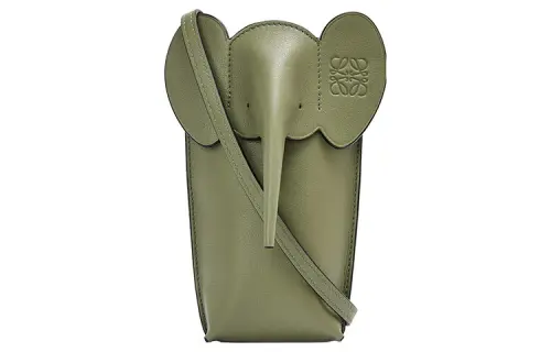 LOEWE Classic Calfskin Crossbody Bag, Shoulder Bag Women's Grass Green