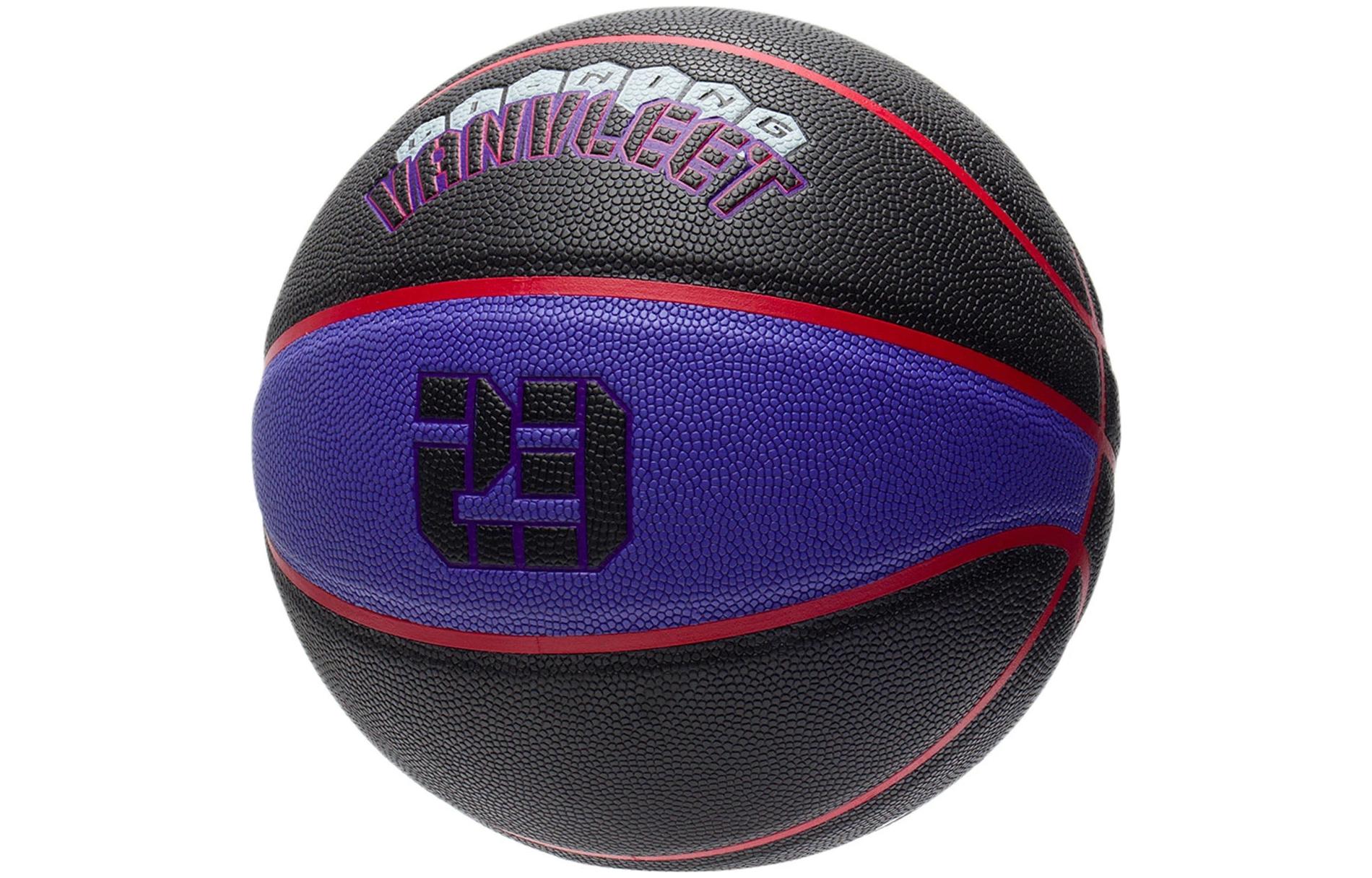 Li Ning Professional Competition Collection Pu Basketball Black Purple Size 7 Training Unisex
