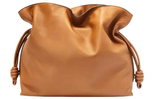 LOEWE Calfskin Clutch Large Women's Brown