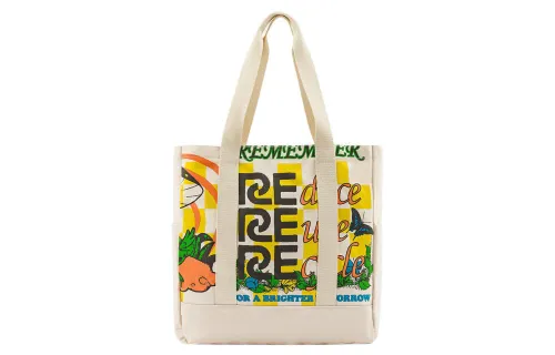 Vans Canvas Bag, Tote Bag, Shopping Bag, Shoulder Bag Unisex Ecru